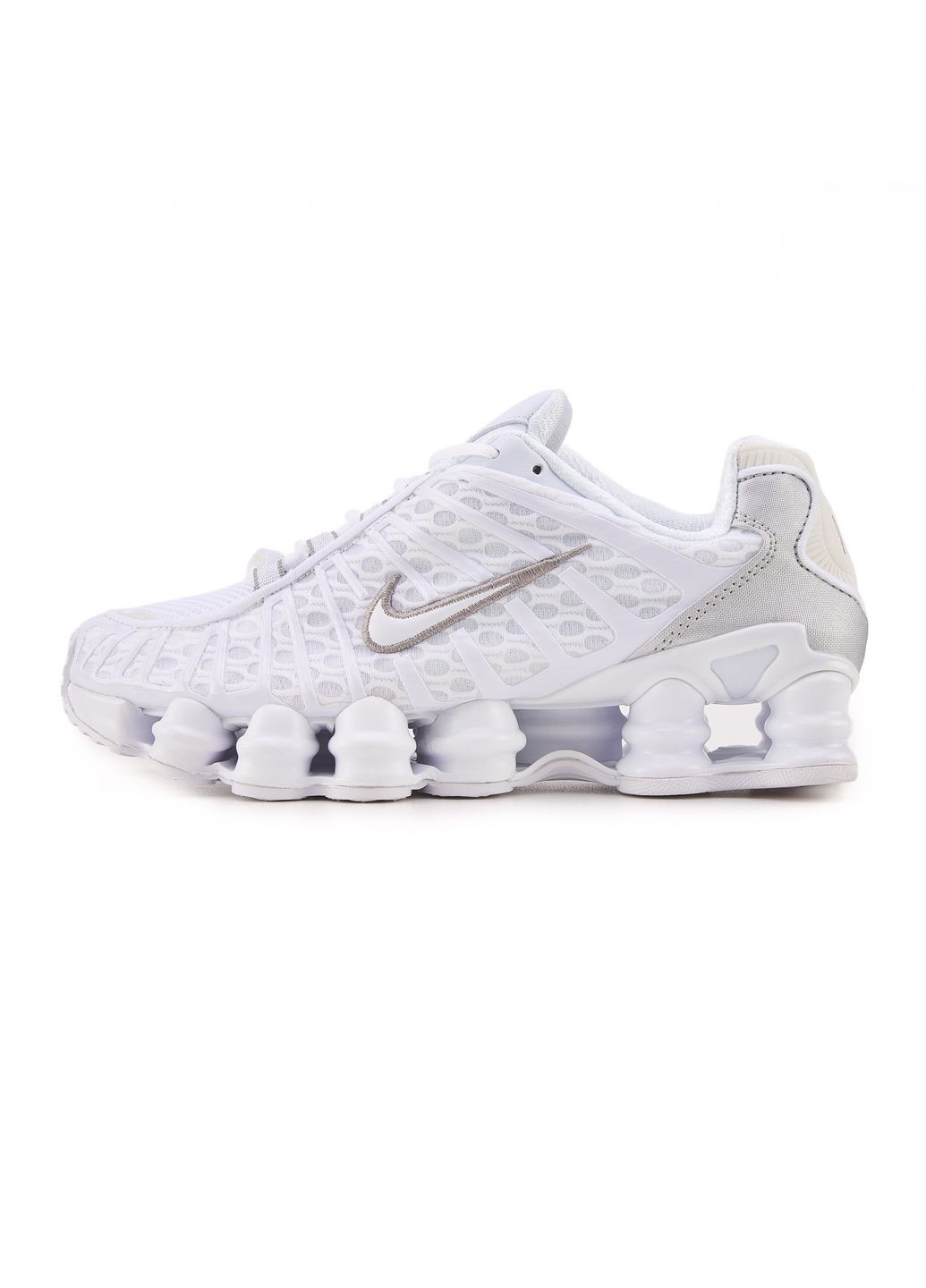 Белые демисезонные кроссовки мужские nike shox tl white найк шокс тл No Brand