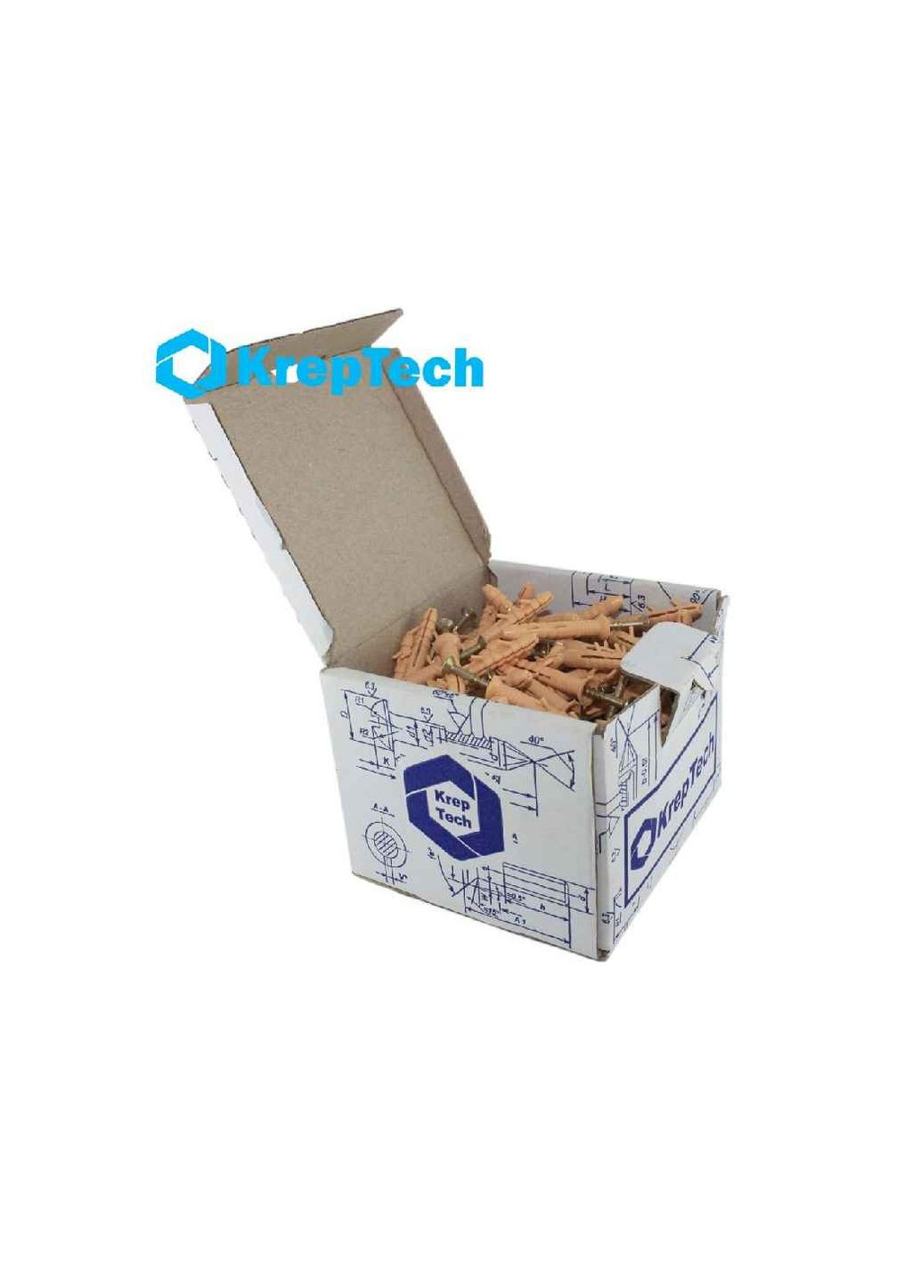 Дюбель КРЕПТЕХ 6 х 40 100шт/уп швидкого монтажу потай SMT-P КрепТех (354343598)