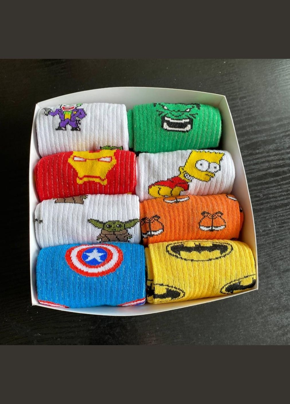 Комбинированные бокс мужских носков 40-45 г на 8 пар в подарочной коробке с лентой Vakko (307053813)