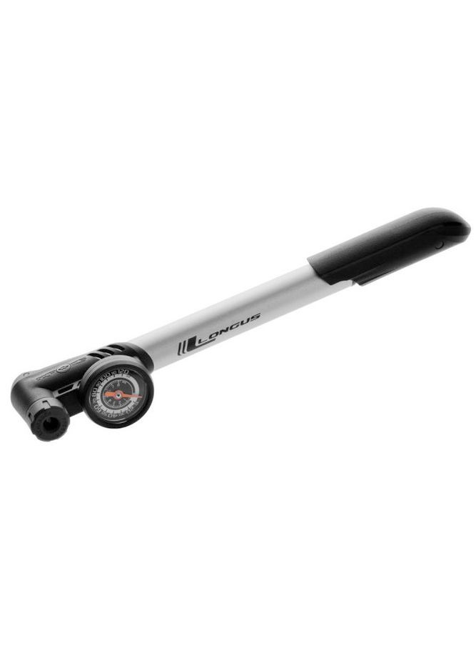 Насос велосипедный CLEMAN ALU-T с манометром AV/SV/FV (120psi) Т-образная ручка Longus (370218303)