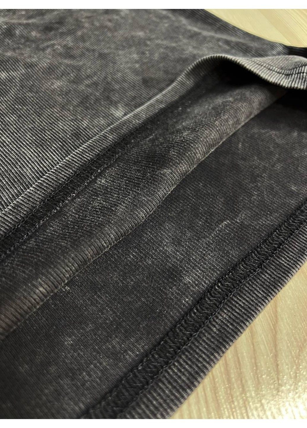 Майка жіноча A-N 2733 варена тай-дай у рубчик з порізаними швами No Brand — 335630896