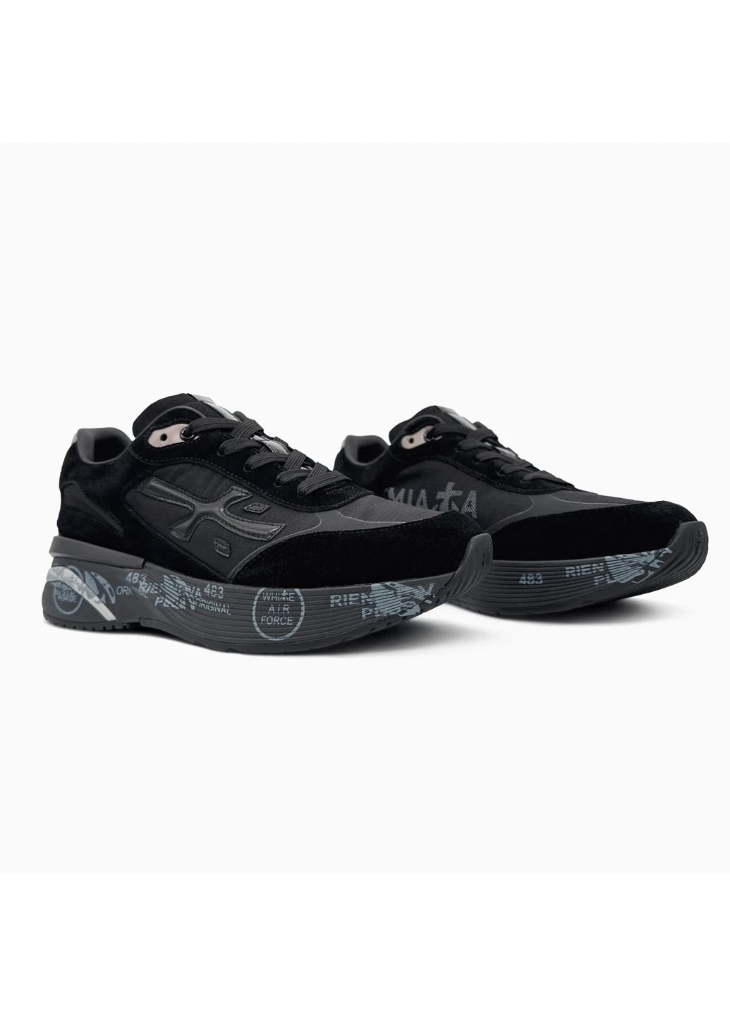 КРОССОВКИ ЖЕНСКИЕ PREMIATA MOERUN BLACK ПРЕМИАТА ЧЕРНЫЕ No Brand чёрные демисезоны (390650496)