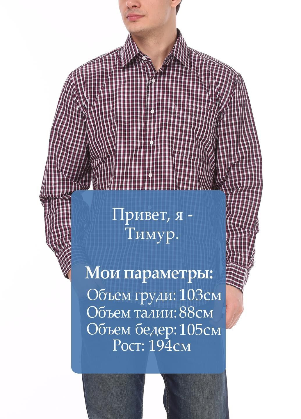 Коричневая повседневный рубашка в клетку Aldo & Co