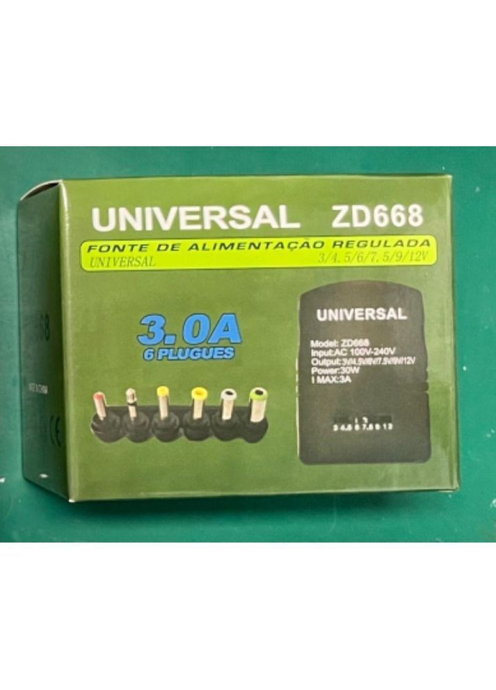 Універсальний зарядний пристрій ZD668+6 Tips/30W Чорний Smartcase (388893743)