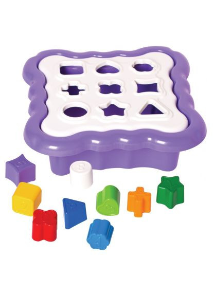 Розвиваюча іграшка сортер Розумні фігурки 10 елементів (фіолетовий) (39520) Tigres сортер Розумні фігурки 10 елементів (фіолетовий) (366484752)