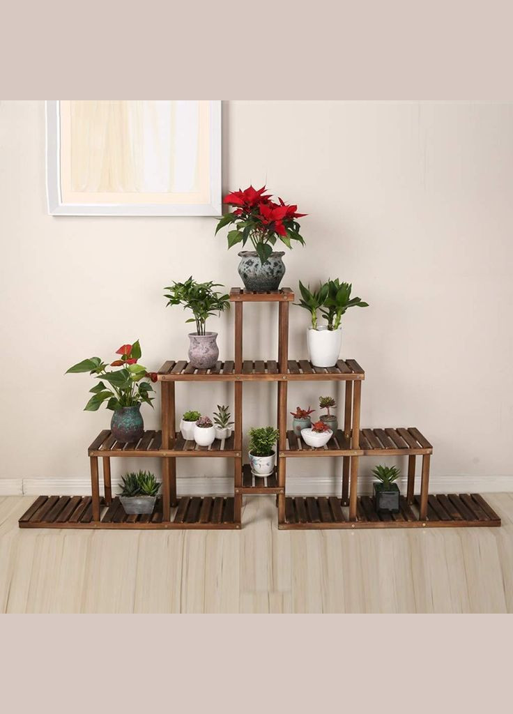 Підставка для квітів з дерева Камбре капучино (ЦВТ-006909) No Brand (328230249)