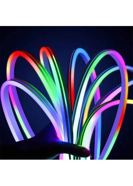 Умная неоновая лента 10м RGB от USB с управлением по Bluetooth для декора и освещения гибкая лента-шланг Hengda (379896219)