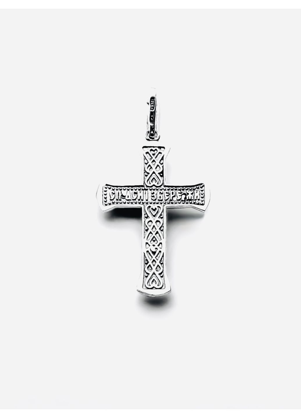 Православный крестик с чернением. Серебро 925. Кулон Спаси и Сохрани DeLoS (355877816)