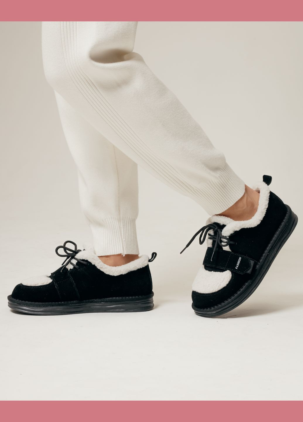 Prima d'Arte Туфли женские замша мех черный з натуральная замша, китай — зима (304501378)