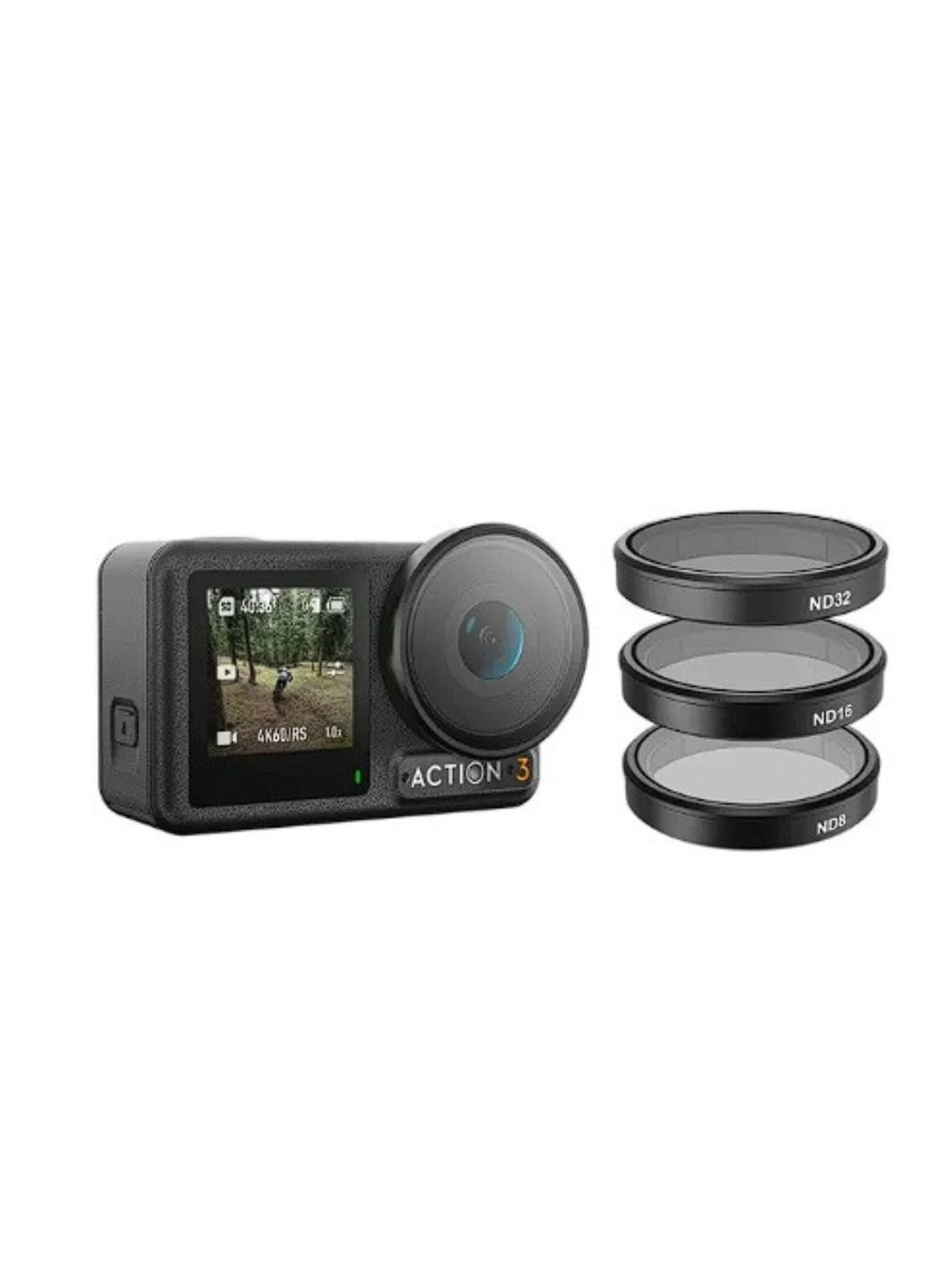 Набір фільтрів для dji action 3/4 cpl/nd8/nd16/nd32 telesin, світлофільтри для екшн-камери No Brand (284725858)