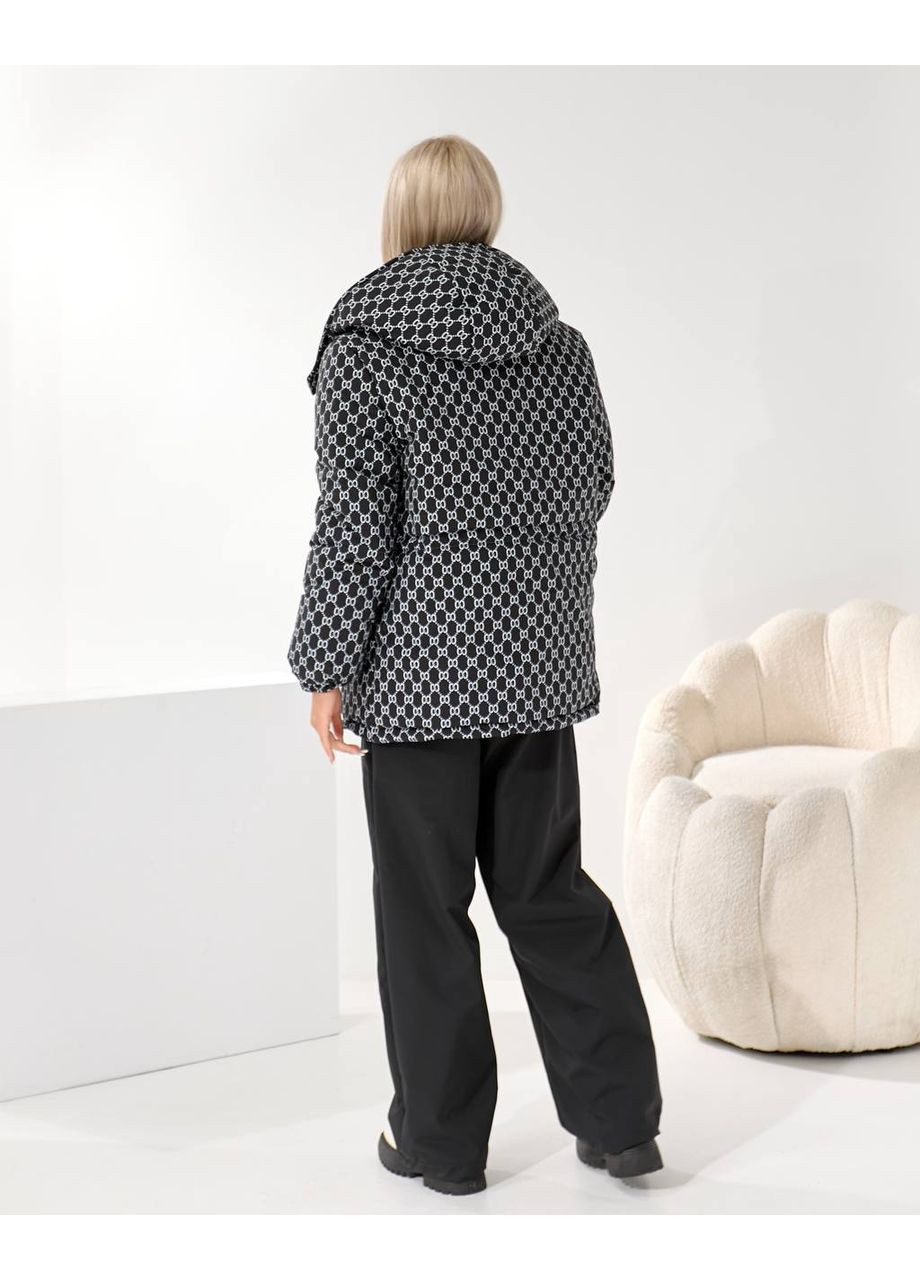 Жіночий зимовий (лижний) костюм куртка+штани чорного кольору 35876 No Brand (367829046)