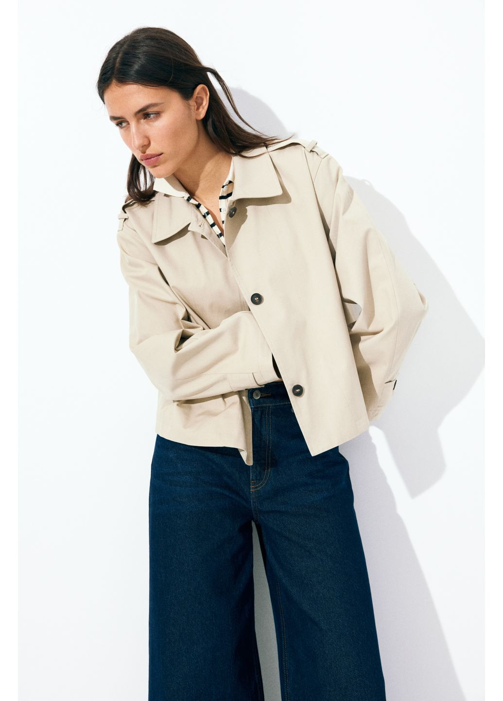 Бежевое Тренчкот H&M