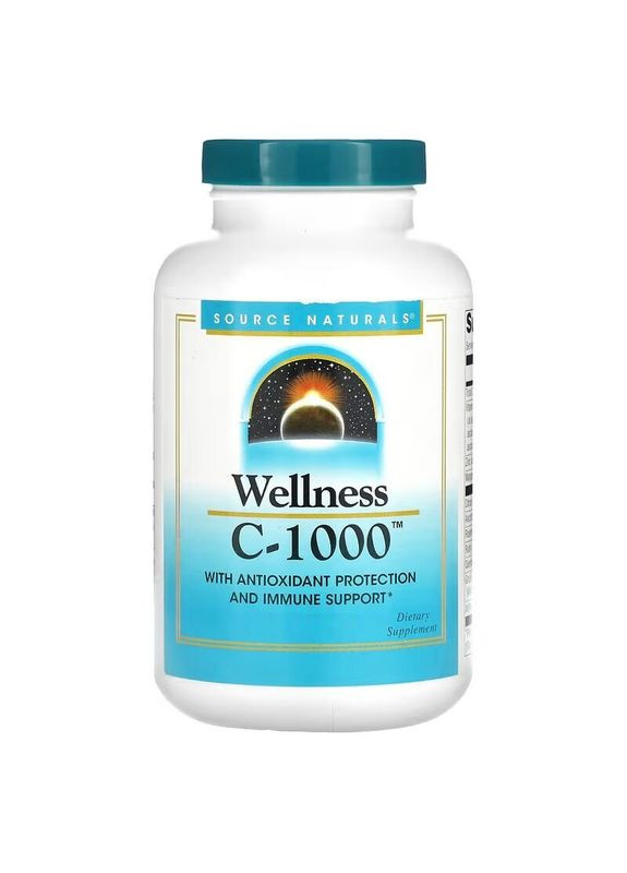 Витамины и минералы Wellness Vitamin C-1000, 100 таблеток Source Naturals (322291871)