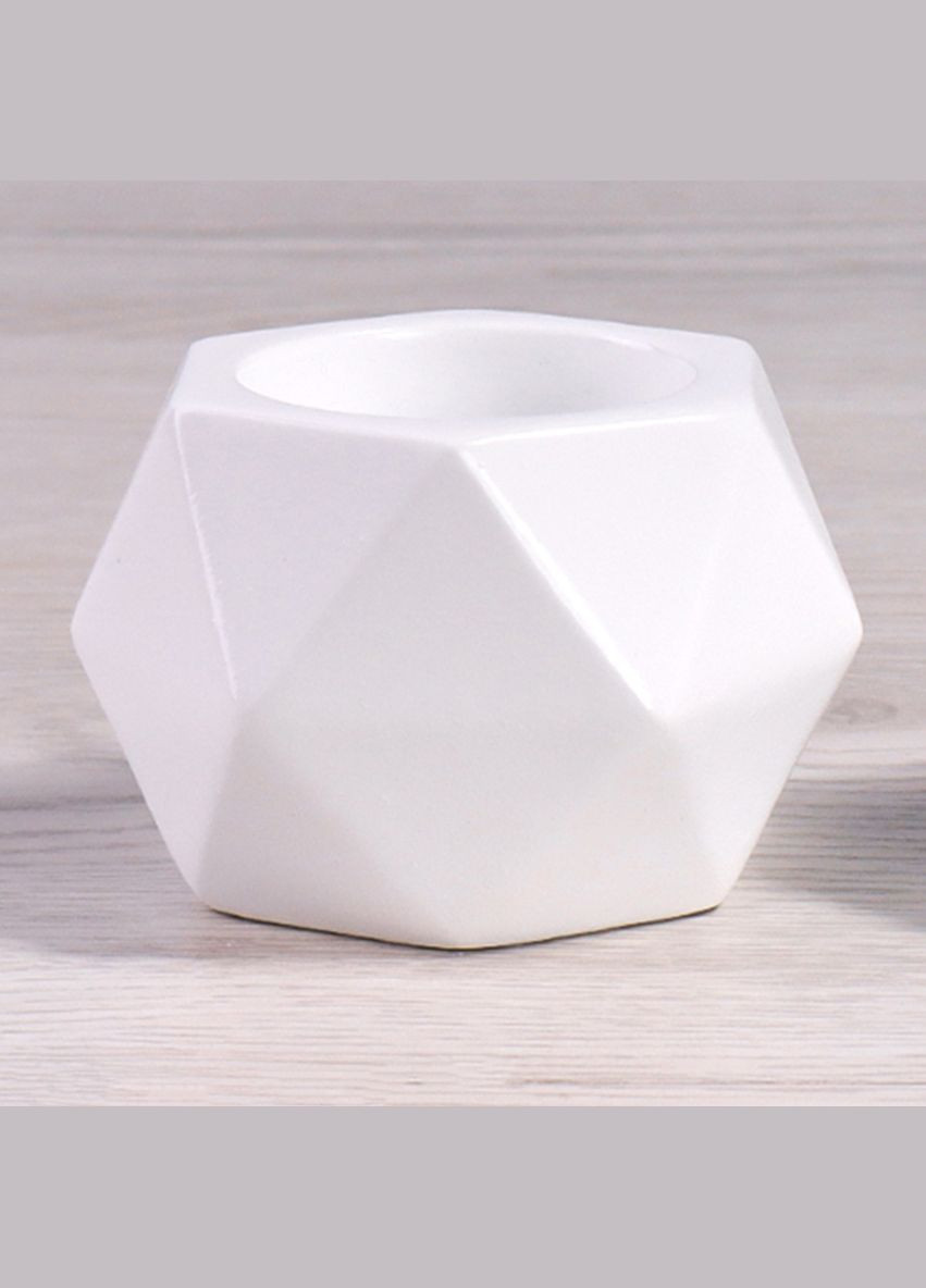 Підсвічник геометричний MY HOME Білий (SK-36 WHITE) MVM (301002208)