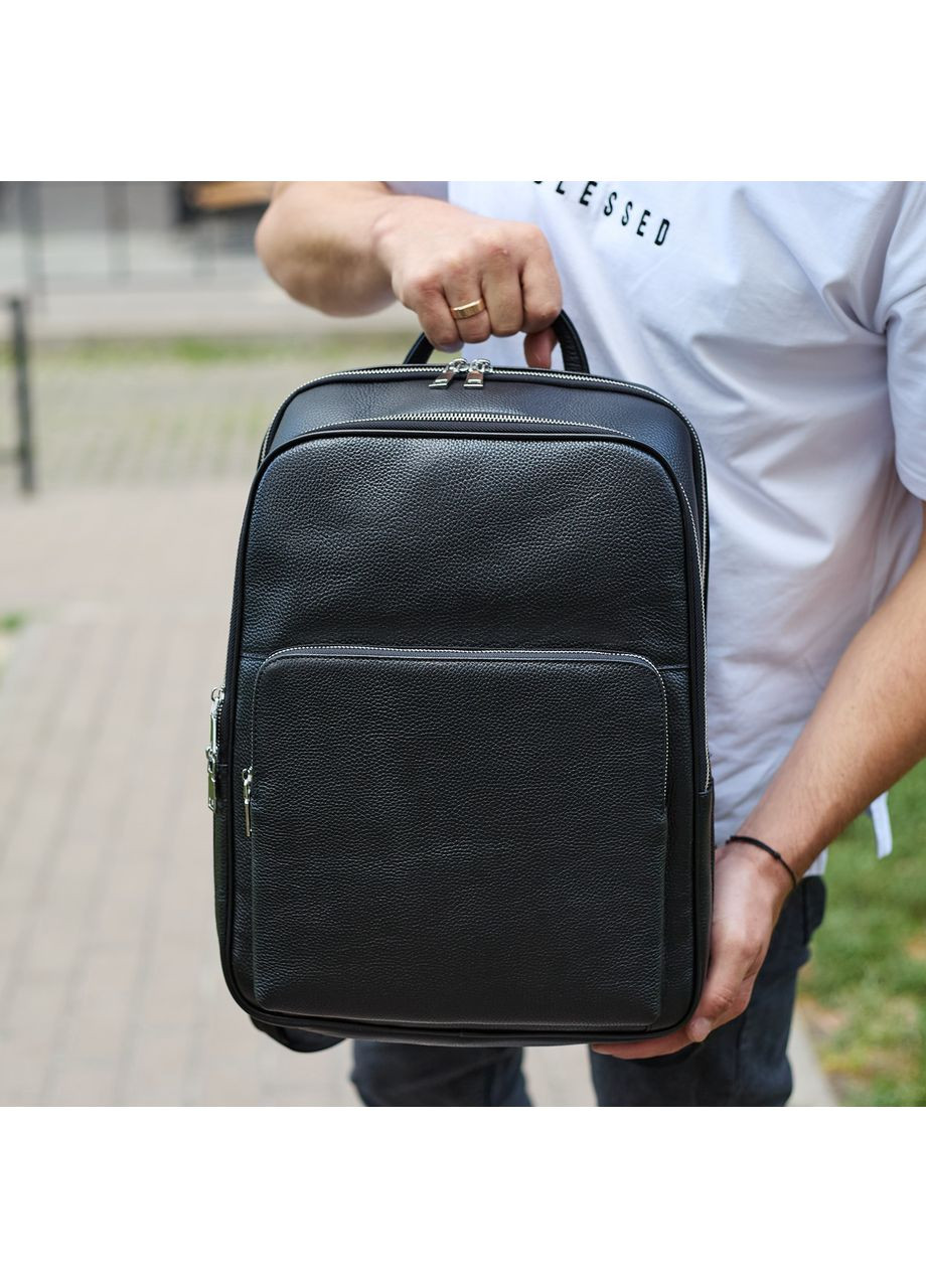 Кожаный мужской рюкзак классический из натуральной кожи качественный 45239 Tiding Bag (356005833)