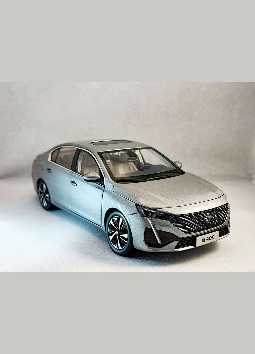 Модель 408 1:18 Сіра No Brand Peugeot (315729436)