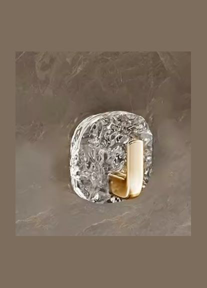 Крючок акриловий самоклеючий золотий, 5,7 см (вартість за 1 шт) No Brand (338438789)