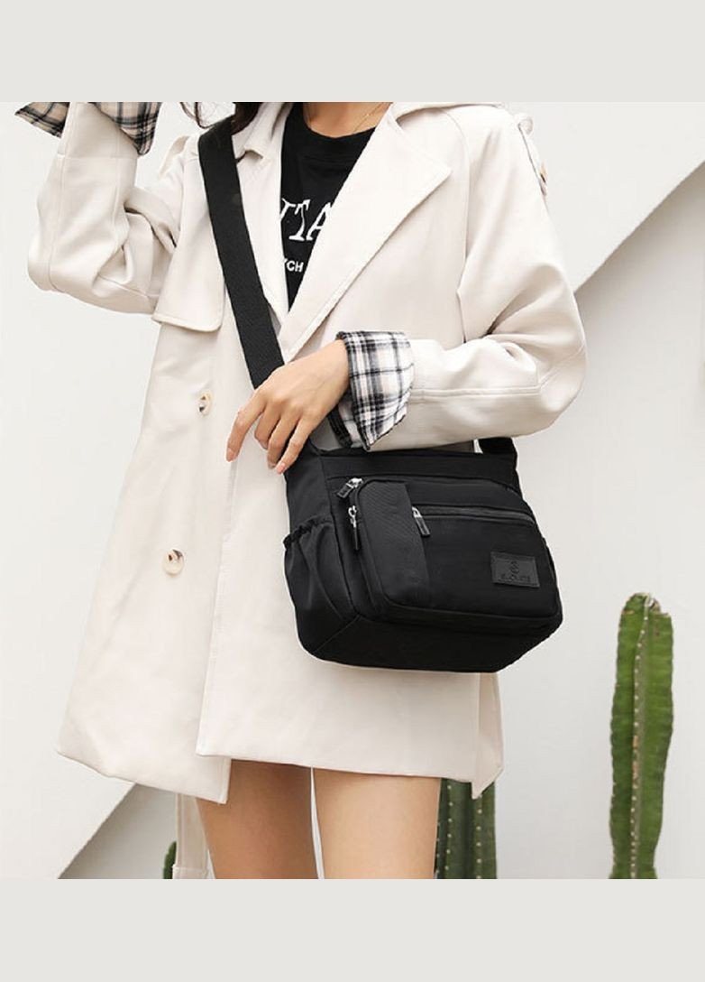 Сумка женская через плечо из прочной черной ткани RoyalBag WT1-8012A (303137294)