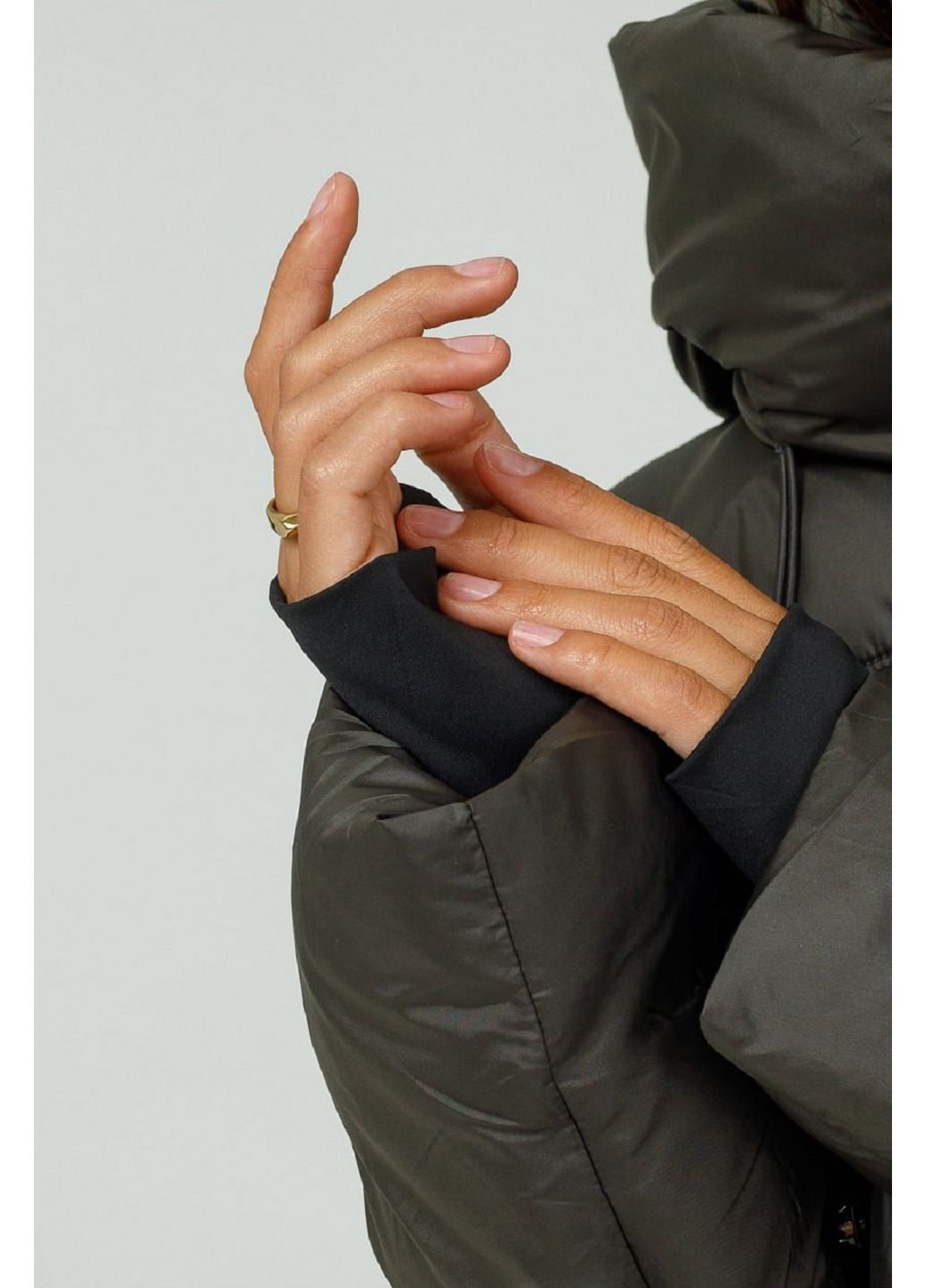 Темно-зелена зимня куртка зимова коротка max alex Fodarlloy