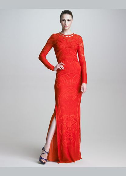 Красное праздничный платье Roberto Cavalli однотонное