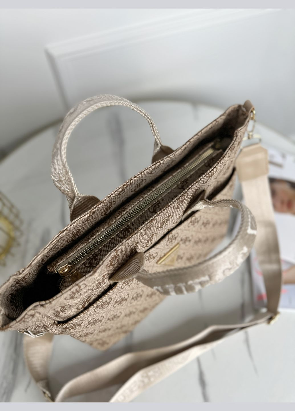 Гесс Medium сумка шопер (бежевый цвет) No Brand (322375661)