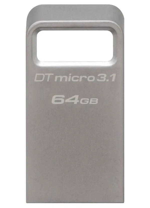 Накопичувач 64GB USB 3.2 Type-A Gen1 DT Micro R200MB/s Metal Kingston (393450210)
