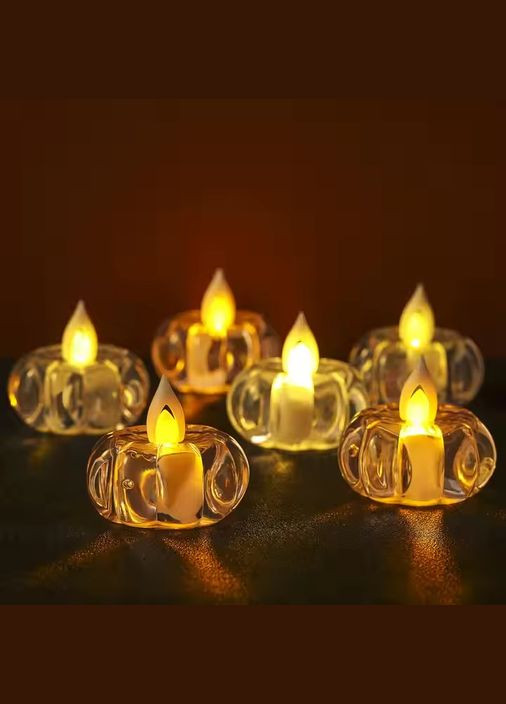 Набор LED-свечей "Цветочек" 12 шт., белые No Brand (316720791)