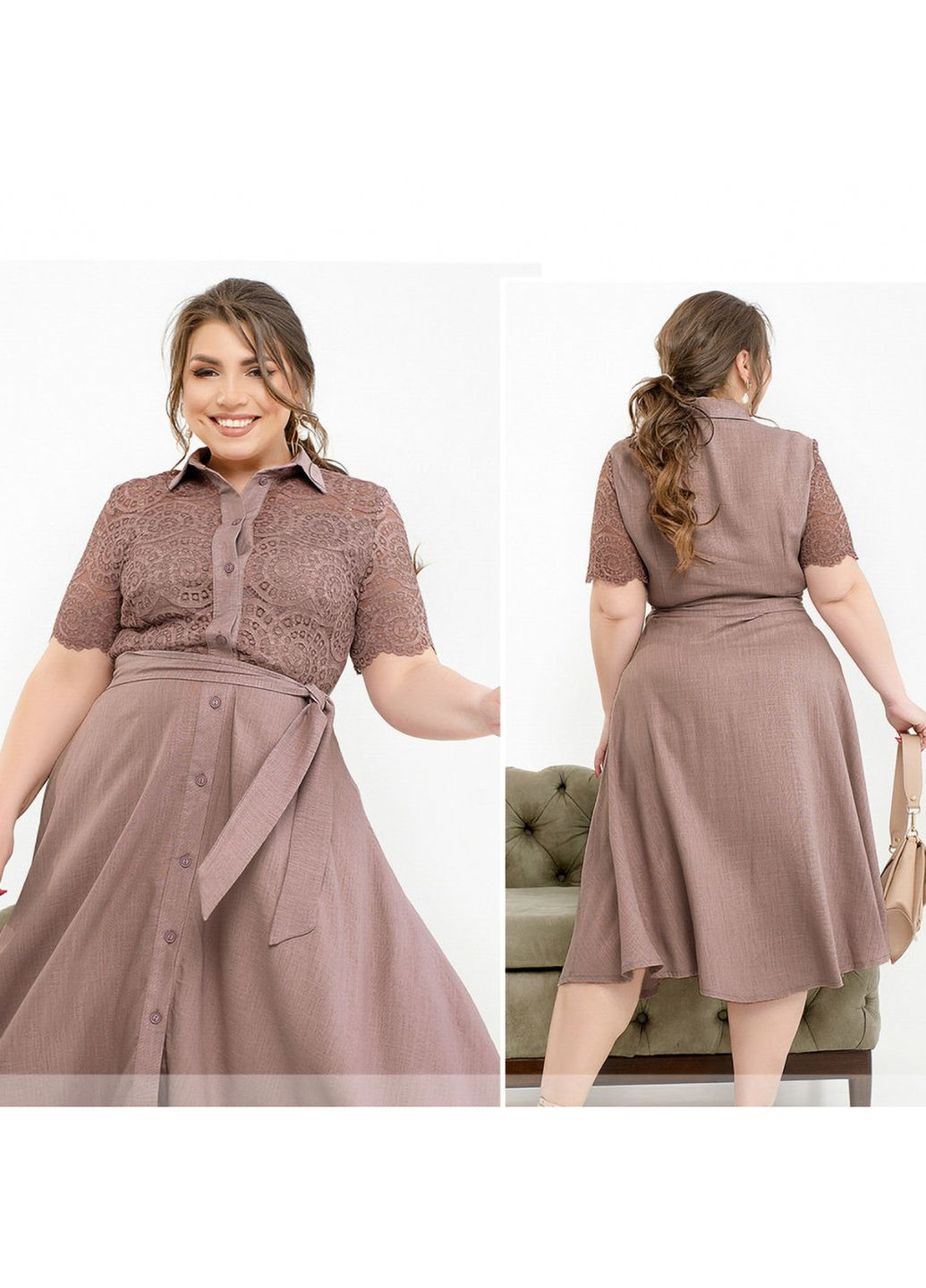 Темно-розовое платье Liton