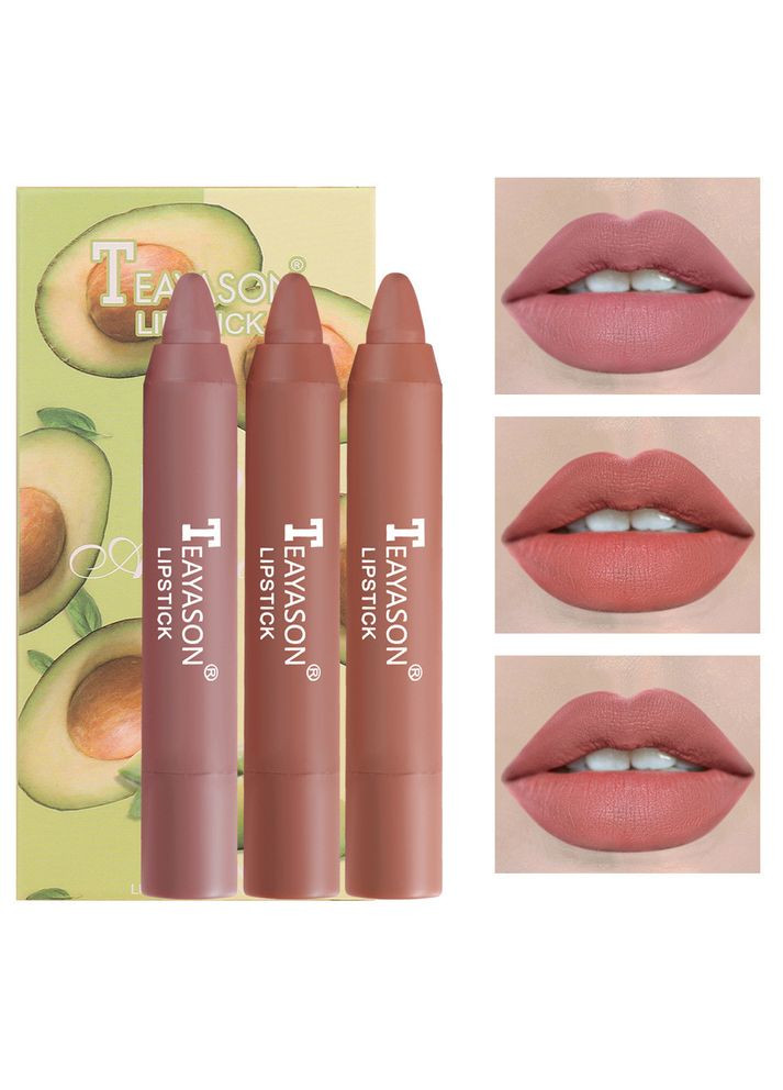 Набор для макияжа 3в1: Набор помад Lipstick Avocado + Тушь Vibely 4D Xpress Control + Подводка фломастер для глаз Senana Teayason (315424333)