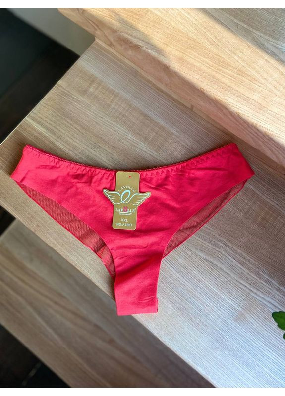 Молодежные трусики-танга из хлопка и микросетки Lavolle Танга (360804731)