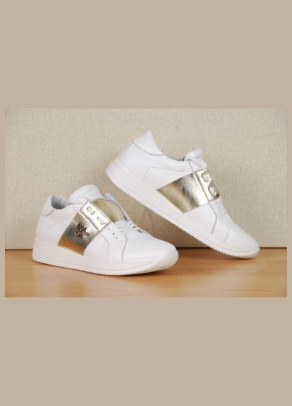 Білі шкіряні Кросівки жіночі Туреччина — Україна, розмір 37-24,0 No Brand білі (366704582)