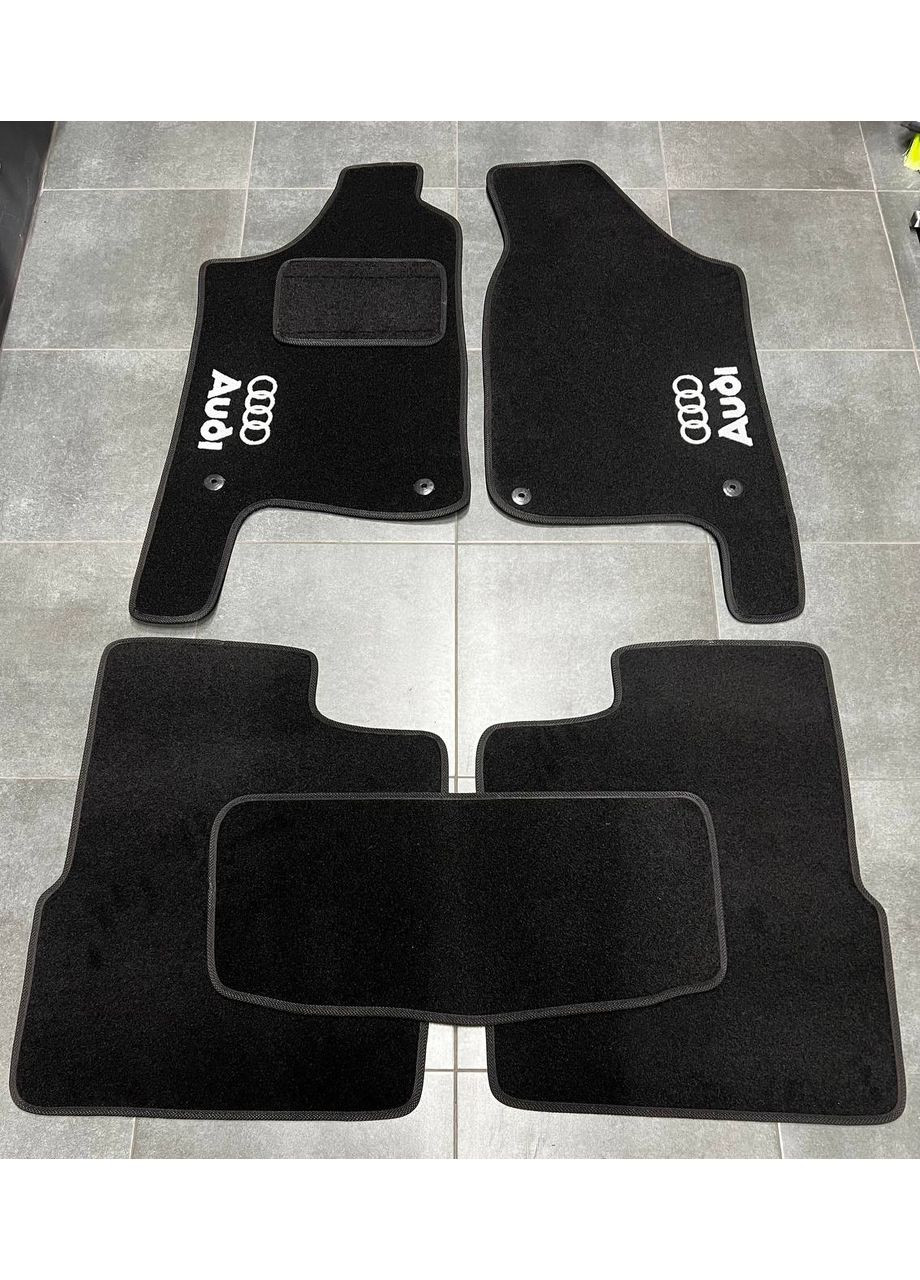 Ворсові килимки в салон для Audi /Ауді / А6 (1991-1997) /Чорні Beltex 100 (360614519)
