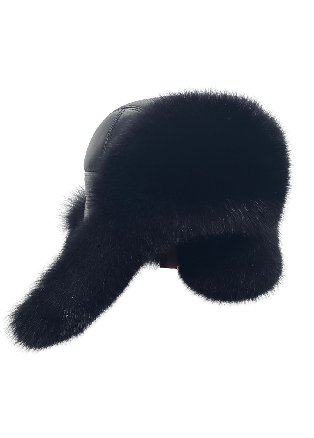 Хутряна шапка вушанка з хутра лисиці Меховой Стиль Ушанка (301425525)