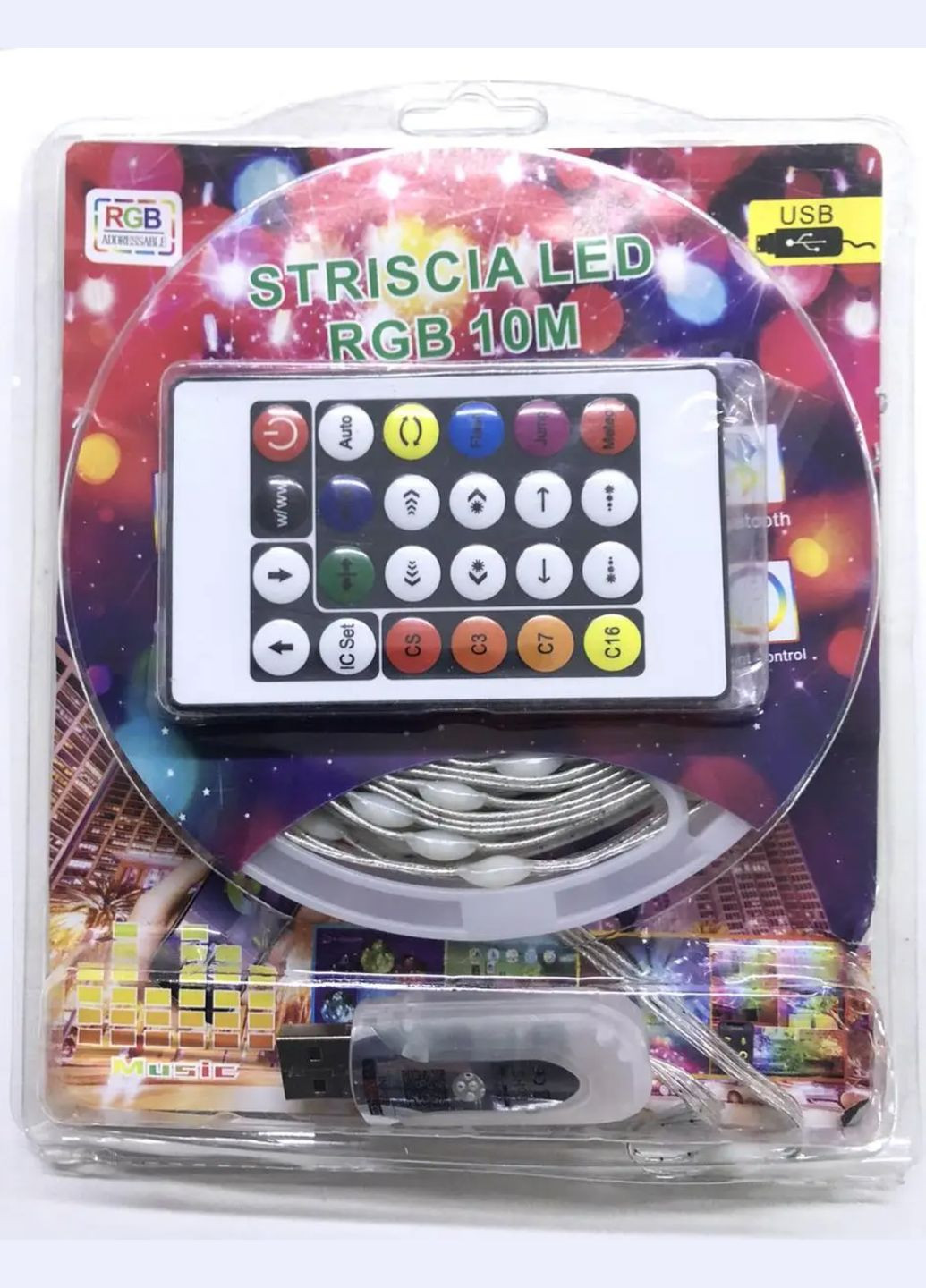 Светодиодная лента LED LAMP 10 м+ QR код LED LAMP MDX-265 черная (43332-MDX-265_380) XPRO (303912516)