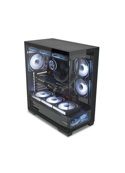 Корпус QX25A LCD, без БЖ, для ATX/MicroATX/Mini ITX, 1xUSB-С, 2xUSB-A 3.0, макс. CPU - 160 мм / VGA - 410 мм / PSU - 180 мм, Almordor (395352992)