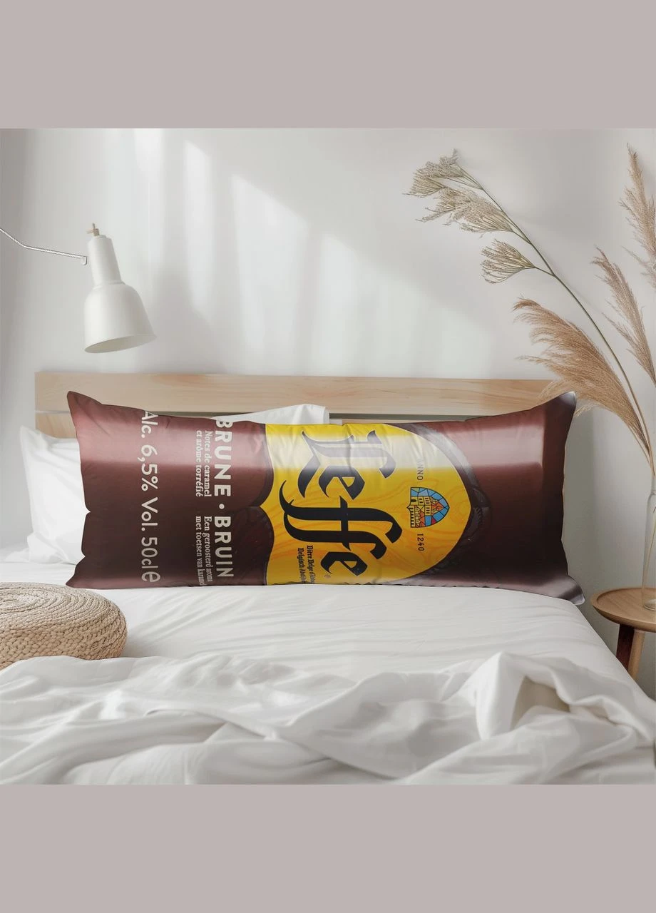Дакімакура, пиво, Leffe Brune (подушка обіймашка) 120*40 см No Brand (317267766)
