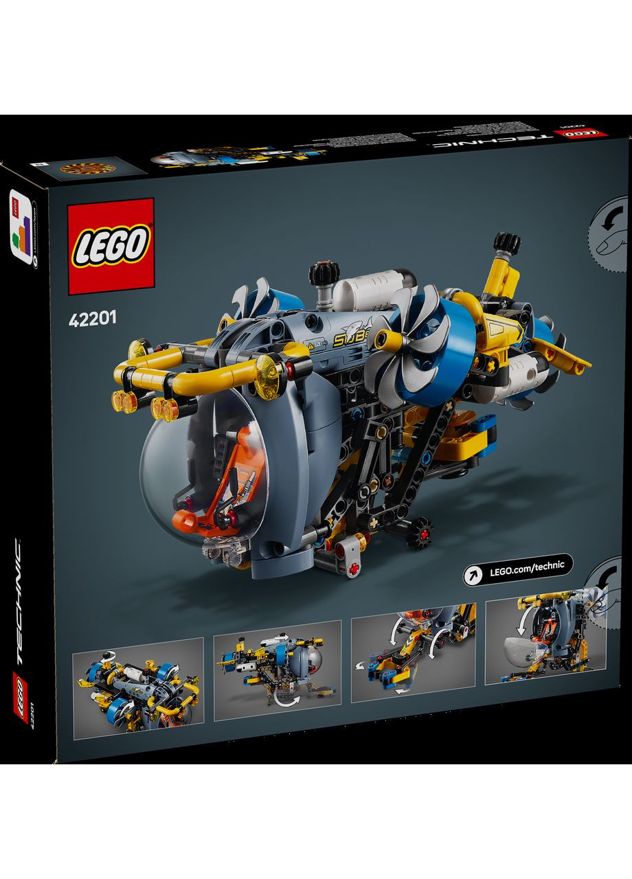 Конструктор Лего технік Підводний човен Глибоководний науковий батискаф Technic 42201 Lego (372125333)