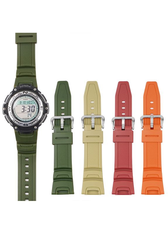 Ремінець для Casio SGW-100 Army Green SI Modfit (364848639)