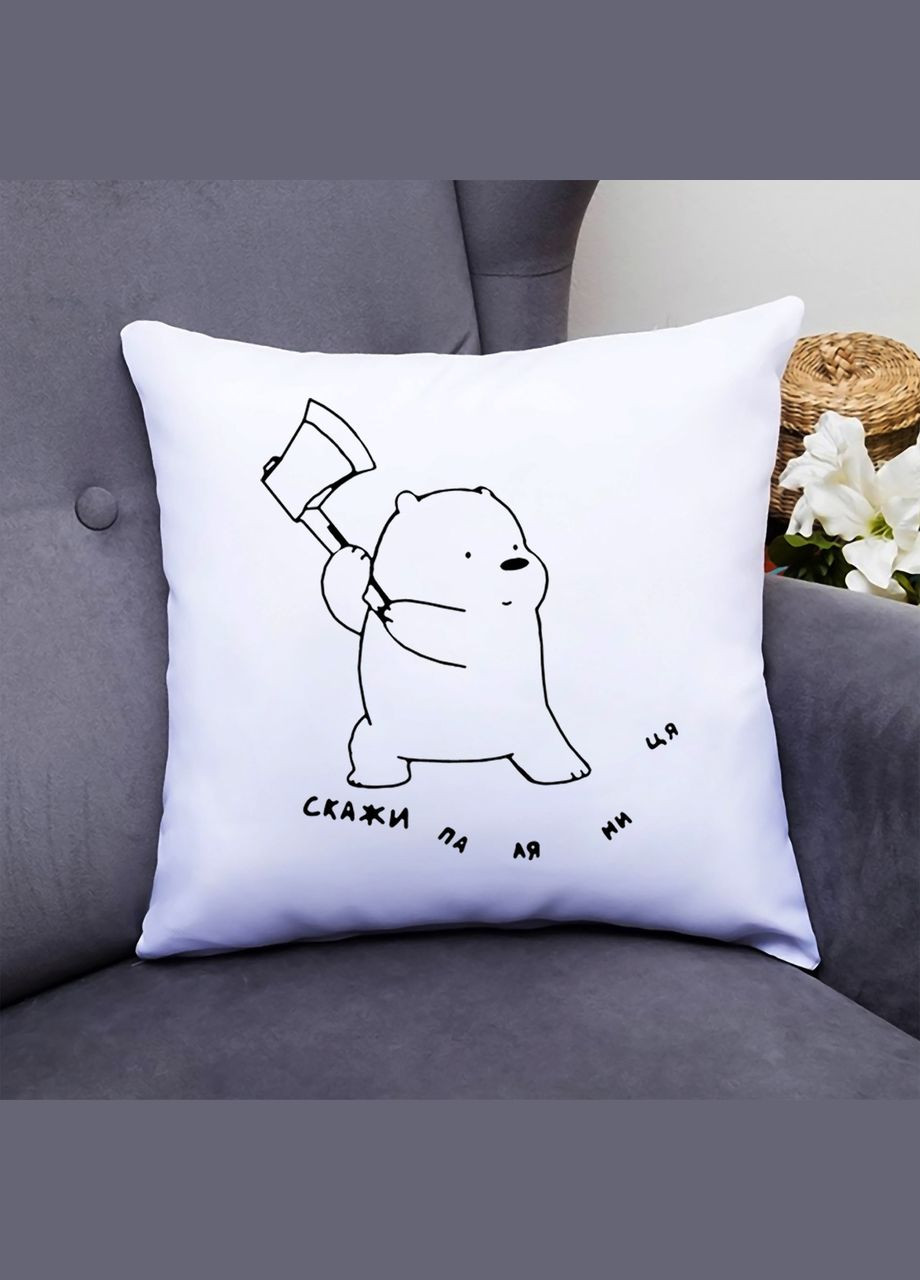 Подушка декоративна з принтом "Скажи паляниця" Кавун (316095699)