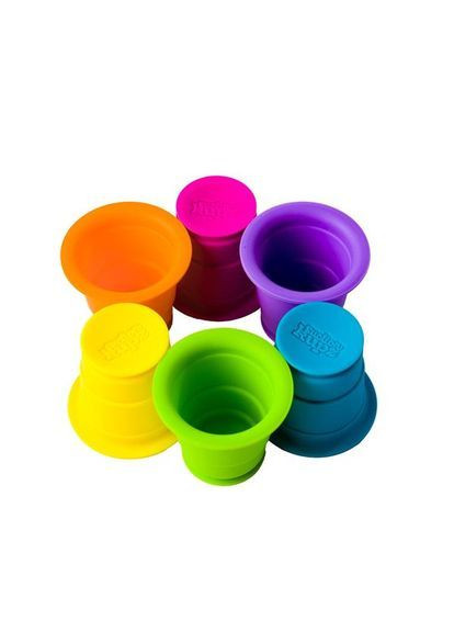 Тактильная игрушка Suction Kupz Мягкие чашки, 6 штук () Fat Brain Toys FA183-1 (369718058)