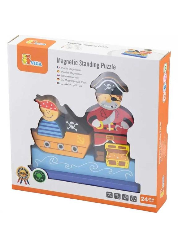Пазл магнитный Пират (50077) Viga Toys (323101063)