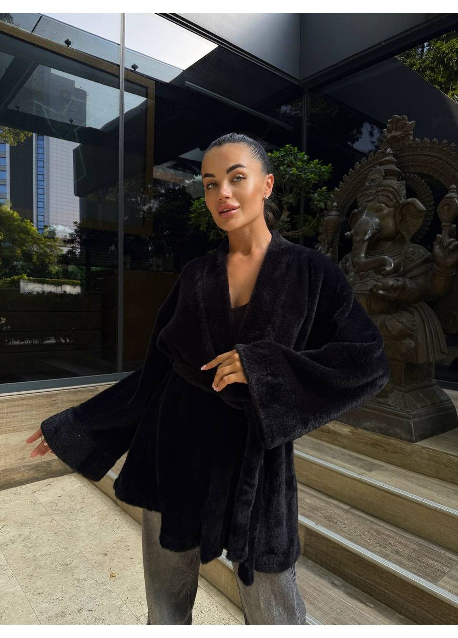 Черный демисезонный кардиган MonCher