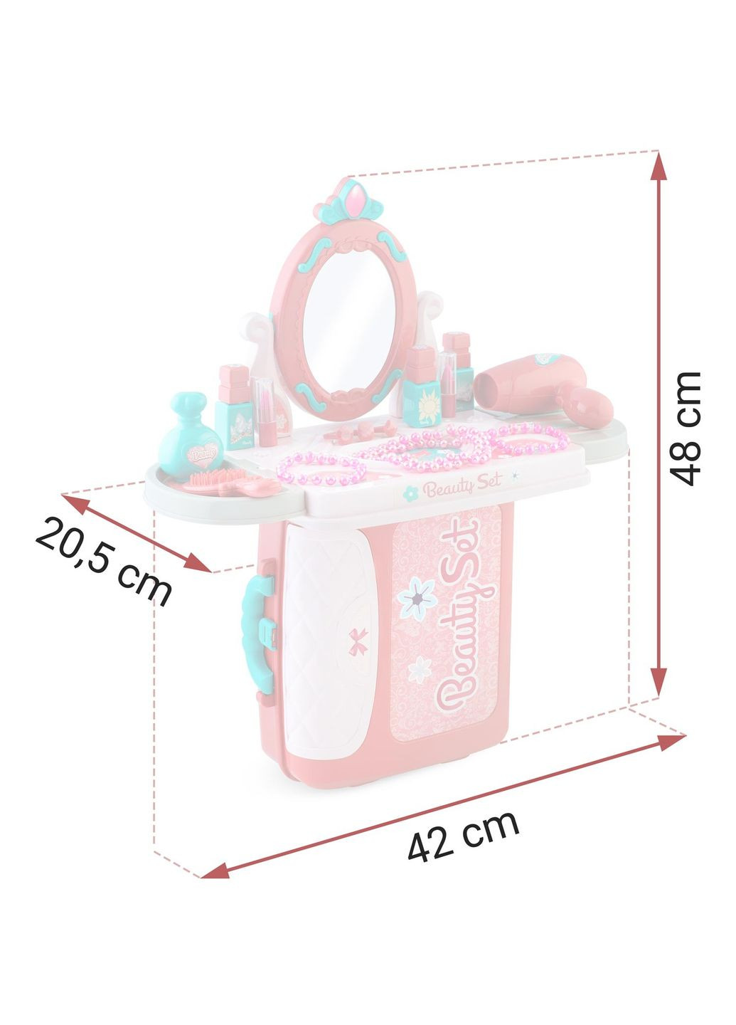 Дитячий туалетний столик 3в1 з аксесуарами XIONG CHENG (332202178)