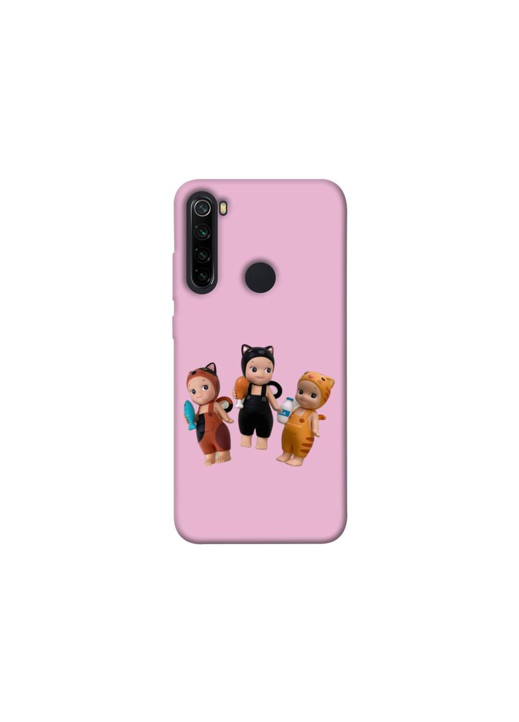 Чохол на Xiaomi Redmi Note 8 Cat Cafe Trio Frontalka (352214704)