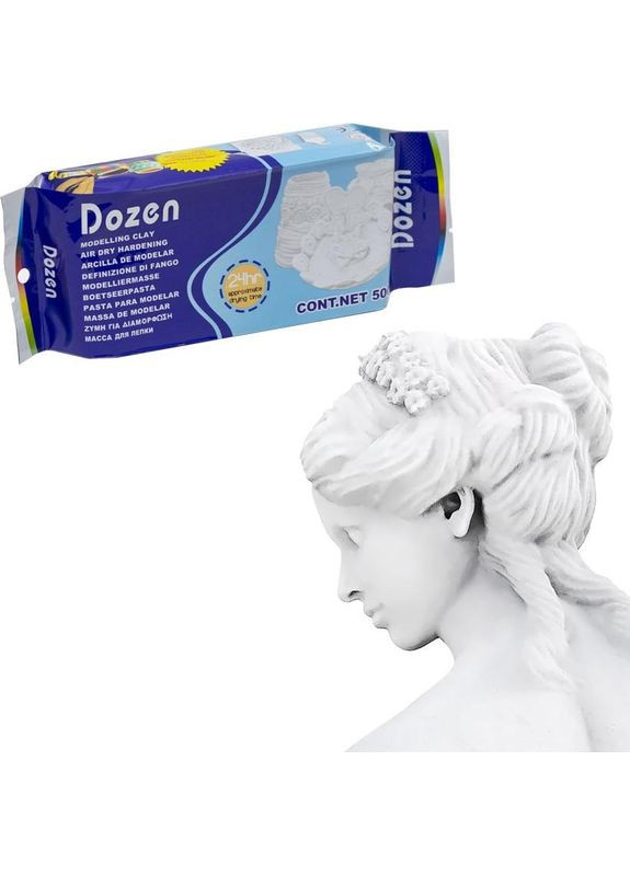 Пластилін для моделювання "Dozen" W500 білий 500 грам Bambi (340401754)