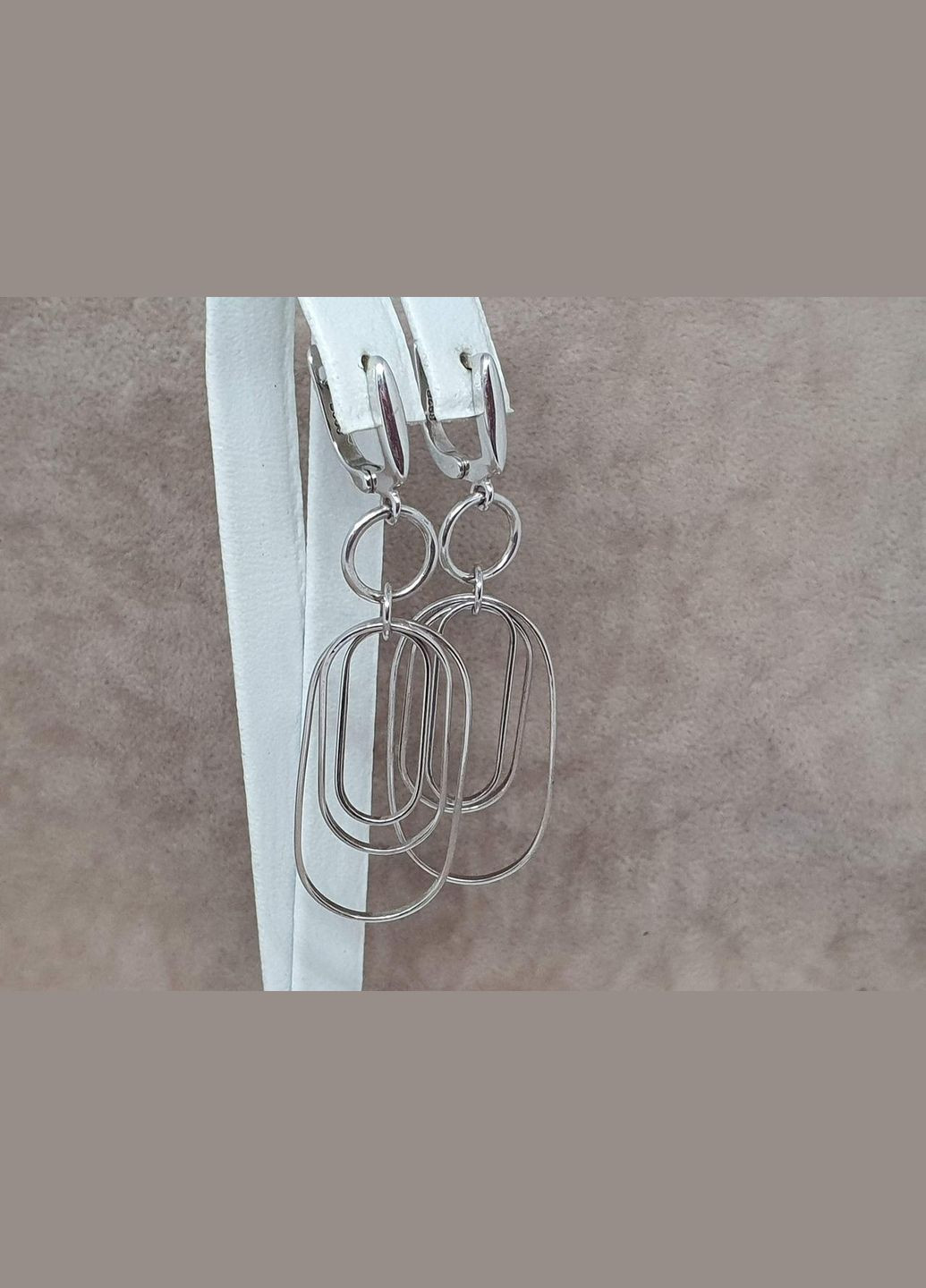 Серебряные серьги-подвески. 520602 Top Silver (317285847)