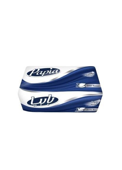 Салфетки косметические, двухслойные, 200 шт. Papia 8690536025077 (369619668)