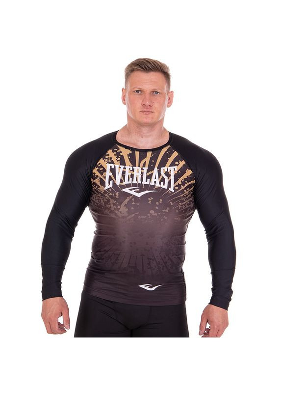 Рашгард с длинным рукавом ELS CO-3760 Черно-золотой, (06508306) FDSO (323032079)