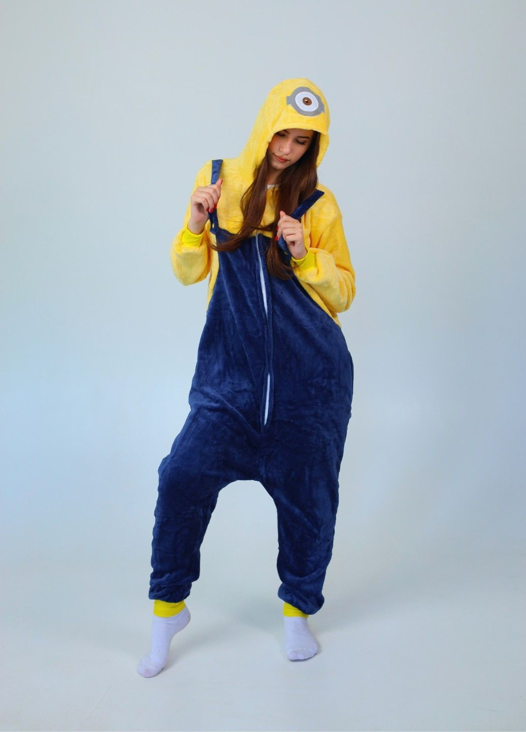 Кигуруми пижама Миньон женская желтая плюшевая Lalapka (365783506)