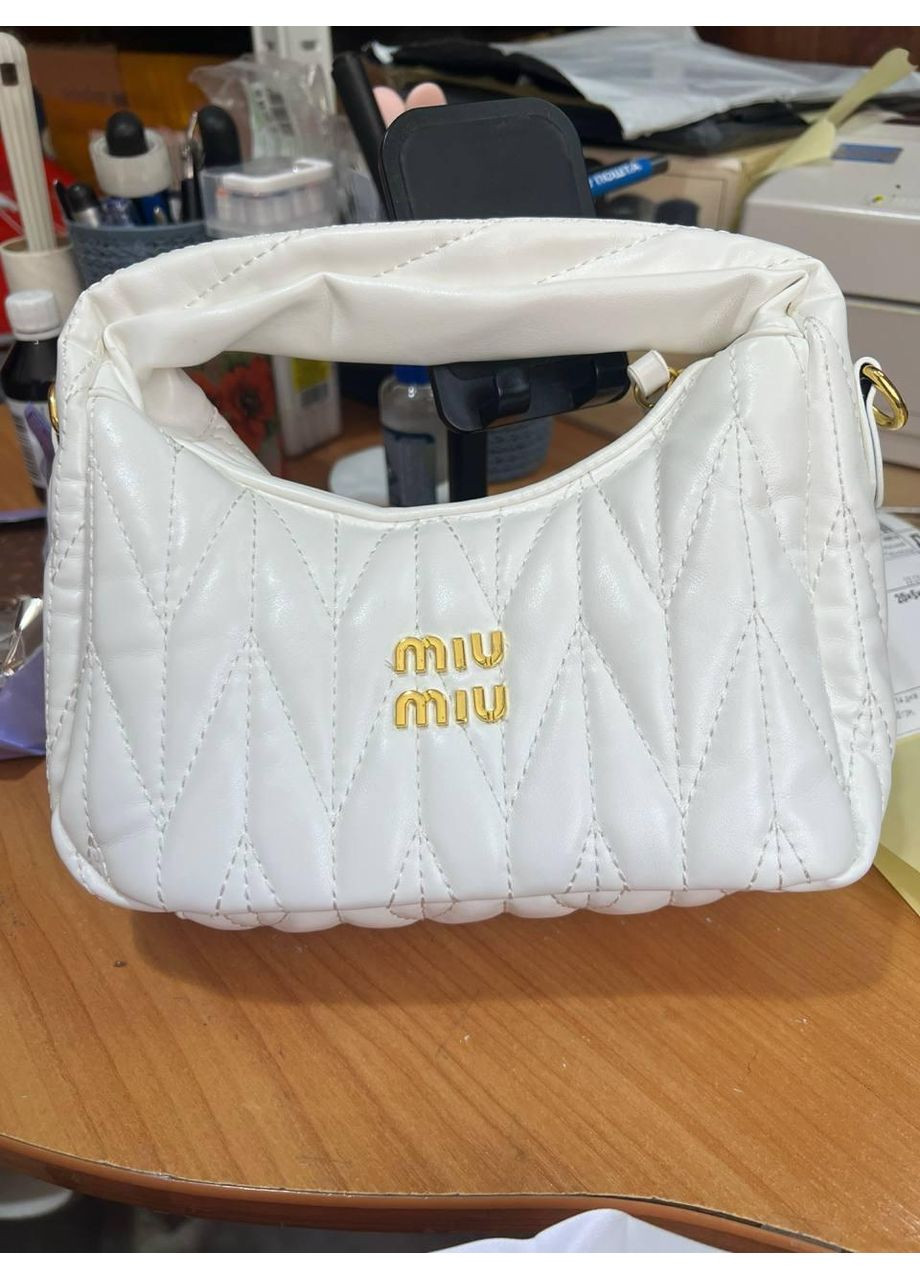 Женская сумка Miu Miu 84-001 белая No Brand (367041140)